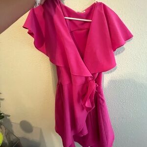 Hot Pink Romper from Impeccable Pig Boutique